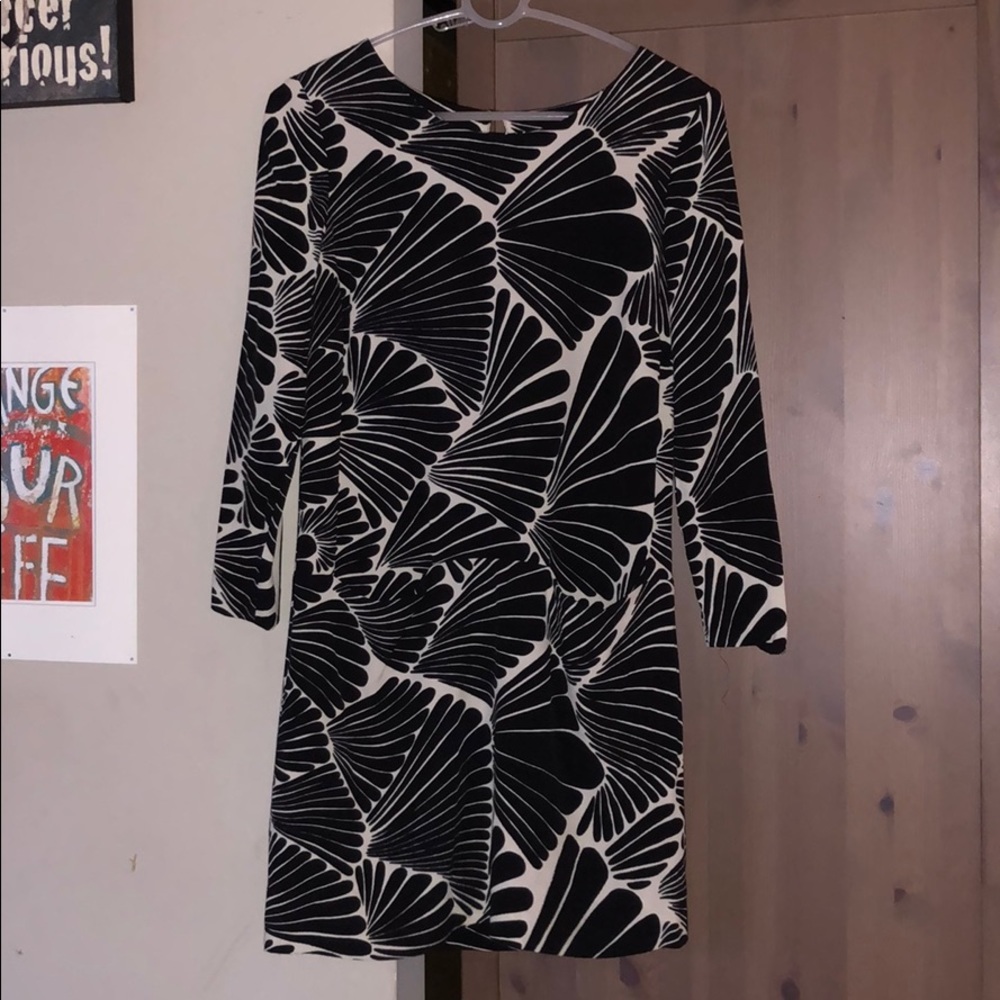 J.Crew Black and White Dress